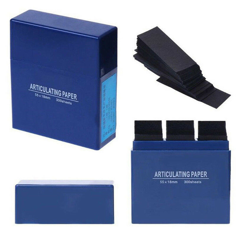 New 300 Sheets Dental Articulating Paper Dental Teeth Care Blue Soft Thin Strips