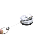 Security Wire Burglar Tool Retractable Key Recoil Ring Pull Buckle Chain-.AU