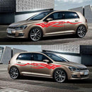 1 Pair 240x26cm Car Stickers Flame Stripe Vinyl Auto Body Styling Decals