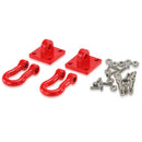 2Pcs Replacement 1:10 Metal Shackle Tow Hook Chain For Axial SCX10 CC01 RC Buggy