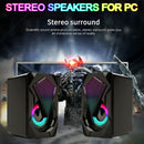 LED USB Wired Computer Speakers Stereo Bass Subwoofer Mini For PC Laptop Desktop
