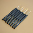 8Pcs / set Black Knitting Needles Plastic Handle Crochet hooks for Knit DIY V6O3