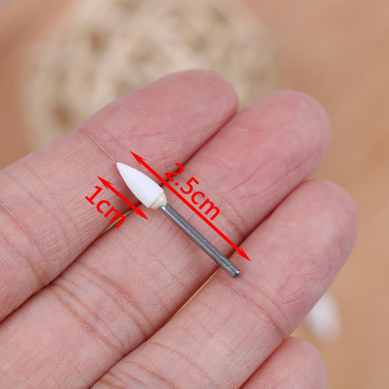 12Pcs dental polishing grinding sand stone materials teeth white Hn