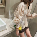 Summer Beach Totes PVC Transparent Women Shopping Bags Shoulder Handbags