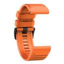 Silicone Band Strap for Garmin Fenix 6 5 Forerunner 935 Quatix 5 (Orange)