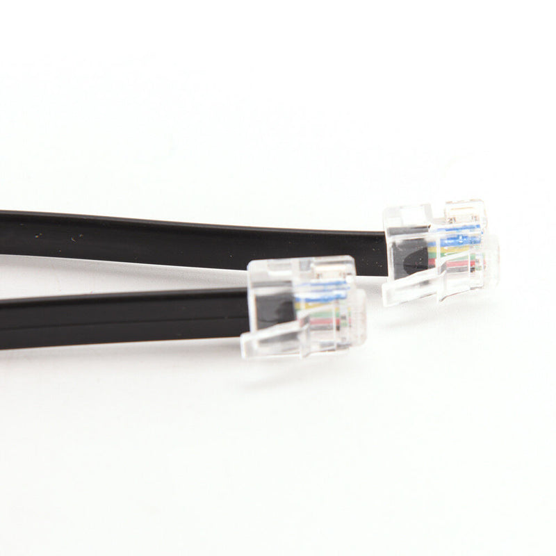 1-meter Six-pin RJ12 Flat Phone Line 6P6C Green Copper 6-PIN Phone Line LJ