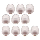 30 Clear Chair Leg Floor Protectors Furniture Pads for Round Leg 12-16mm