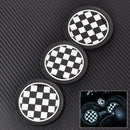 3x fit for Mini R55 R56 R58 R59 Anti-Slip Cup Mat Checkered Coasters Cup Holder