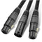 3-Pin XLR Audio Balance Microphone Cable Female To Dual Male Extension