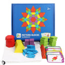 155pcs Wooden Jigsaw Puzzle Board Set Colorful Baby Educational Learning S Hn