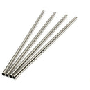 4Pcs Metal Drinking 304 Stainless Steel Straw Straight Straws for Juice Cof H6O5