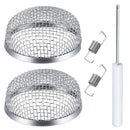 1X(2 Pack Flying Insect Screen Rv Furnace Vent Cover 2.8 Inch Stainless Ste