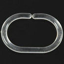12Pcs Plastic Bathroom Shower Curtain Hooks Rings - Clear S1K5