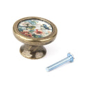 3Pieces Pull Knob Decorative Zinc Alloy for Kitchen Drawer Cabinet w/ Screws