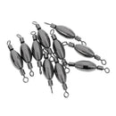 20pcs Fishing Sinker Swivels Barrel Swivels Connectors 0.5/0.3