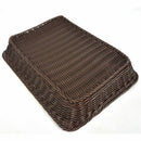 Dark brown simple fashion hand-woven storage basket rattan food fruit baske L9F5