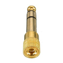 2Pcs 1/8 3.5mm Female to 6.5mm 1/4 Male Headphone Jack Adapter Plug Stereo Audio
