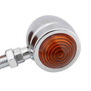 1 Pair Motorcycle Turn Signal Indicator Light Amber Motorbike Blinker Headl J5Q6