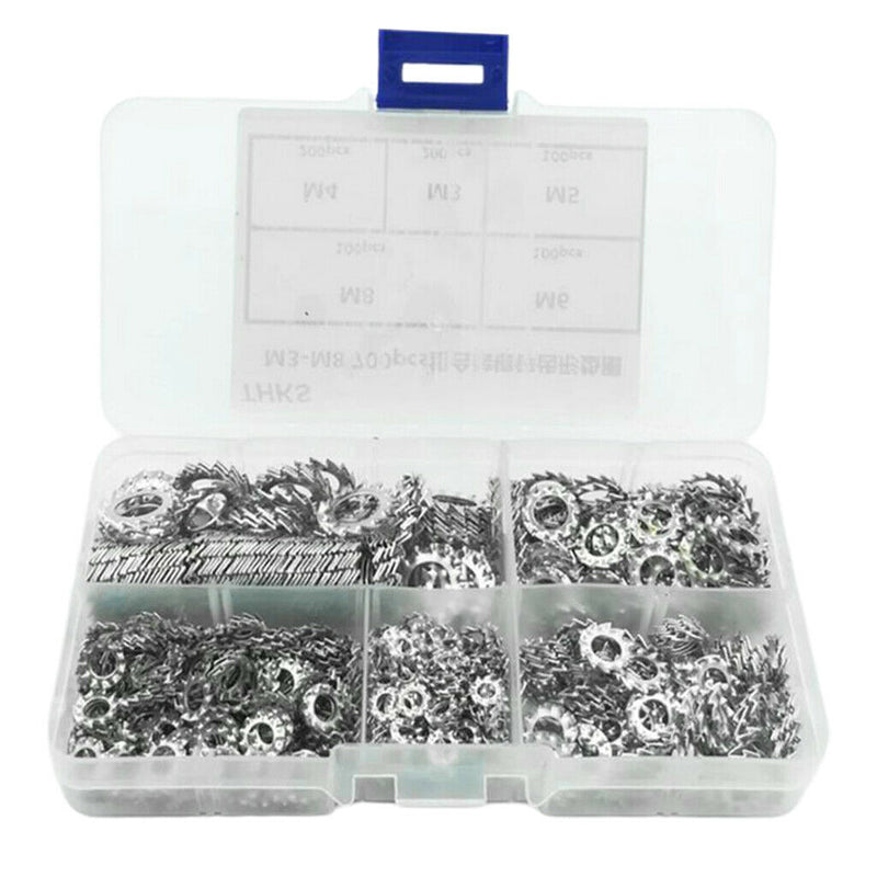 Stainless Steel External Tooth Star Lock Washer Qty 700 M3 M4 M5 M6 M8