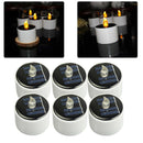 6pcs Solar LED Candle Tea Light Camping Energy Saving Romantic Lamp Outdoor