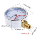 10 Bar 2 in1 Temperature Pressure Gauge Meter G1/4 Thread Thermometer Monitor