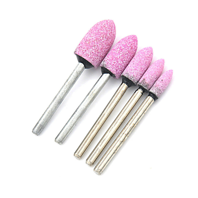 10X Pink Abrasive Mounted Stone Rotary Tool Grinding Wheel Cy