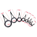 8pcs 8 Size Fishing Rod Guide Tip Top Ring Circle Pole Repair Kit Set Fishing.AU