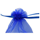 100X Jewellery Bag sachets Organza Bag blue P8H9
