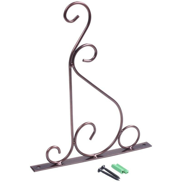 Iron Garden Wall Light Hanging Flower Plant Pot Bracket Hook Shelf Stand Ho