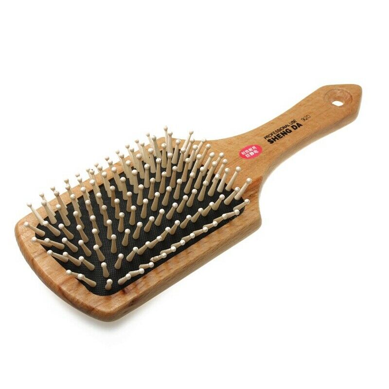 Comb hair comb brush wooden brush anti-static massage hairstyle women M5P1