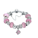Cute Beads Women Rhinestone Pendant Hand Chain Girls Bracelet Jewelry Gift