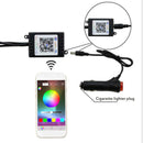 48 LED Car Interior RGB LED Strip Lights Atmosphere Decorative Neon Music OTL