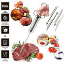 60ML 6 IN 1 Stainless Steel Condiment Spice Roast Curing Syringe with 3 Needles