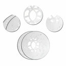 6PCS Aluminium Disc Brake Cover Vehicle Wheel Decorative Rotor Cross Drilled hgd
