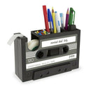 Cassette Tape Dispenser Pen Holder Vase Pencil Pot Stationery Desk Tidy Con L8B2