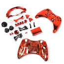 Red Full Housing Shell Case Kit Replacement Parts for Xbox 360 Controller