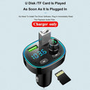 Bluetooth 5.0 MP3 Player Handsfree Car FM Transmitter Fast Dual USB Charge L0Z2