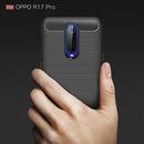 Carbon Fiber Soft TPU Protective Phone Case Shockproof Back Cover (Black)