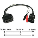 3Pin To 16Pin OBD2 Diagnostic Adapter Connector Cable For Fiat Alfa Romeo Lancia