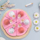 25pcs Pretend Play Food Cutting Decorating Birthday Party Cake Toys Set with