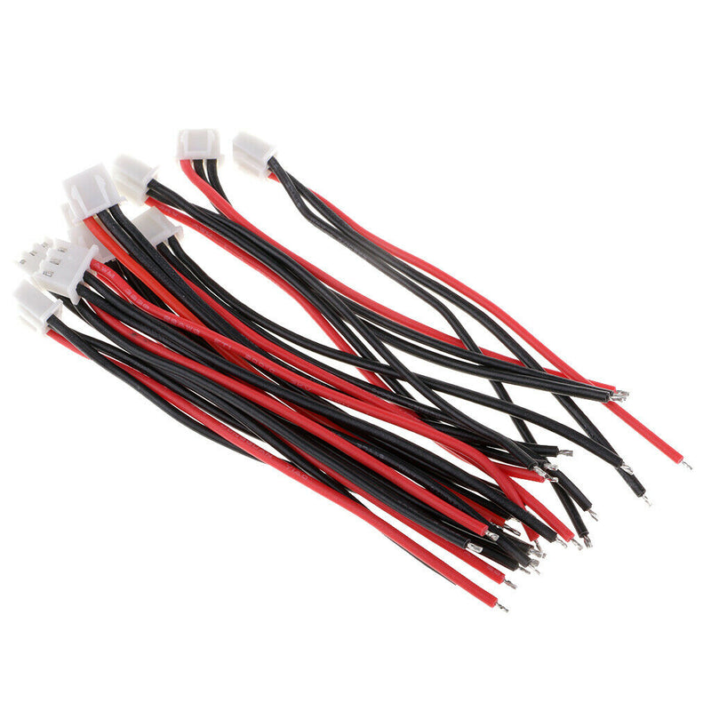20Pc 1S 2S Lipo Battery Charging Adapter JST-XH Line Cable 10cm for RC Plane