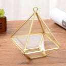Diamond Shape Box Organizer Geometry Glass Cosmetic Storage Box Jewelry Col H2N1