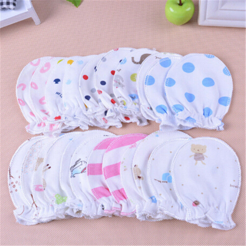 Cute Cotton Newborn Baby Infant Anti  Mittens Gloves Handguard 0-6M NTJ Gw