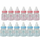 12 pcs Baby Shower Party Favours Decoration Candy Filling Bottles (Pink+Blu