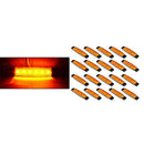 20Pcs Amber 6LED Side Marker Indicator Lamp Trailer Vehicle 24V Yellow