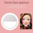 Fashion Selfie Light Portable LED Ring Light Fill for Smart Phone white