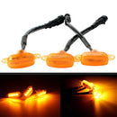 3pcs Amber LED Front Grille Light Lamp for Ford F-150 F150 Raptor 2015 2016 2017