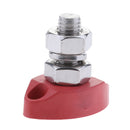 Stainless Steel Red Junction Block Single Insulated Terminal Stud 8mm