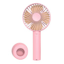 2pcs Handheld USB Fan 1200mAh Battery 3 Settings for Travel Home and Office Use