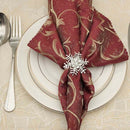 10Pcs Christmas Napkin Rings Alloy Rhinestone Napkin Buckle Napkin Holder S